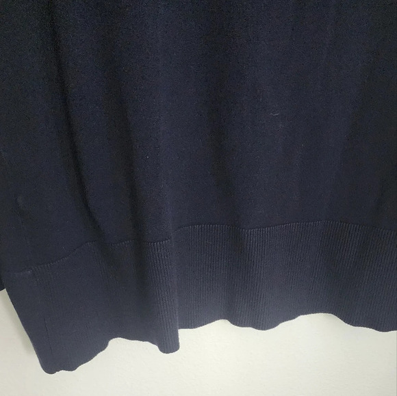 89th & Madison Women's Open Front Long Sweater Ribbed Neck & Sleeves. - Picture 7 of 9